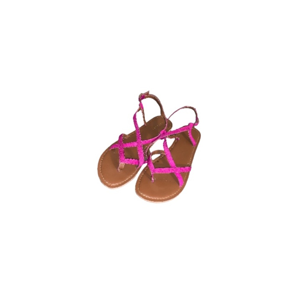 Topshop Fuchsia Calf Hair Leather Sandals - Women’s Size 40